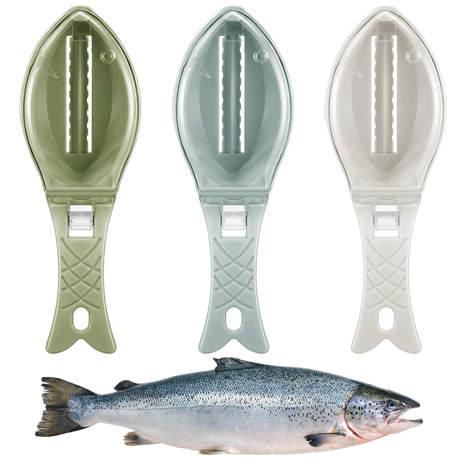 Fish Skin Brush Scraping Fish Scale Brush Grater Quick Disassembly Fish Knife Cleaning Peeling Skin Scraper Scraper Fish Scaler Kitchen Tools - Image 6